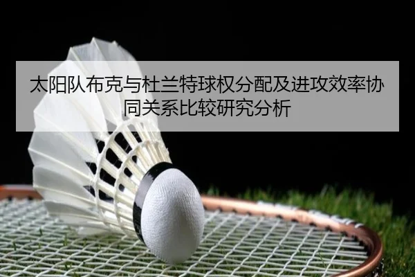 太阳队布克与杜兰特球权分配及进攻效率协同关系比较研究分析